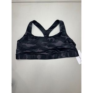 Athleta Ultimate Printed Bra Black Camo Athletic Sports Bra Plus Size 3X NWT